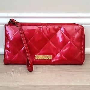 Joy & Iman Red Zip Around Wallet